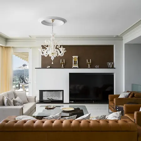 Monte Leone By Konnect With Pool, Hot Tub, & Stunning Seaview Pyrgi
