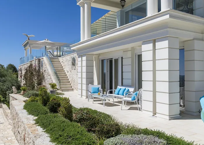 Vilă Monte Leone By Konnect With Pool, Hot Tub, & Stunning Seaview Pyrgi (Corfu)